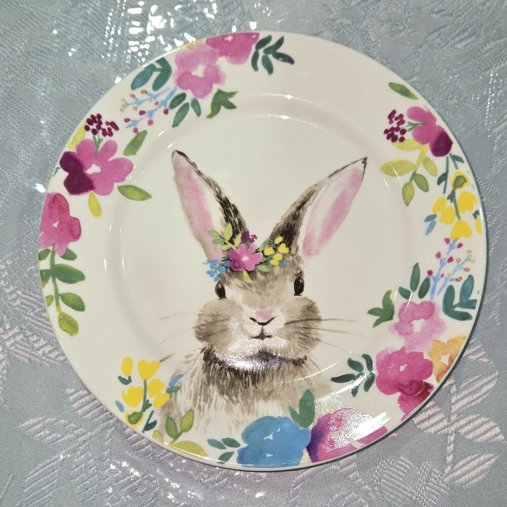 Ciroa Easter Bunny Porcelain Salad Plate